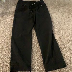 black scrub pants